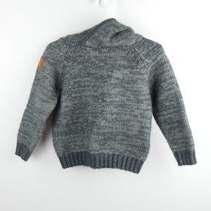 Mayoral Dark Grey Sweater Hoodie with Patch Eight Hood Designed in Spain 2 2T